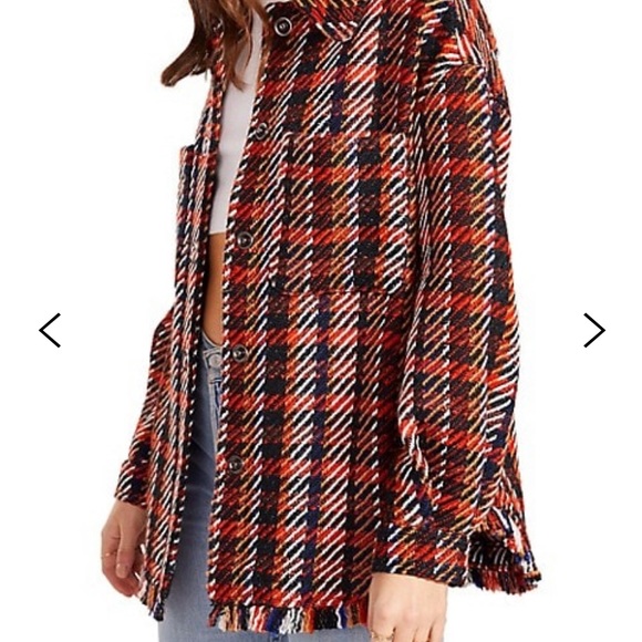 ✨BNWT BB Dakota By Steve Madden plaid Shacket - Picture 3 of 11